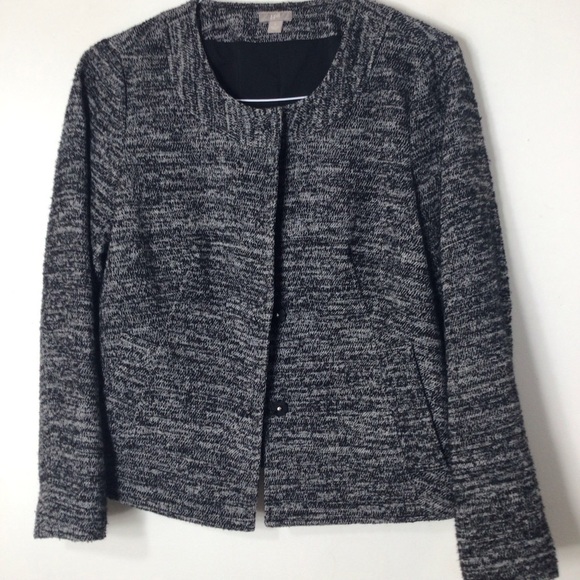 J Jill jacket soft women small wool black white - Picture 1 of 10